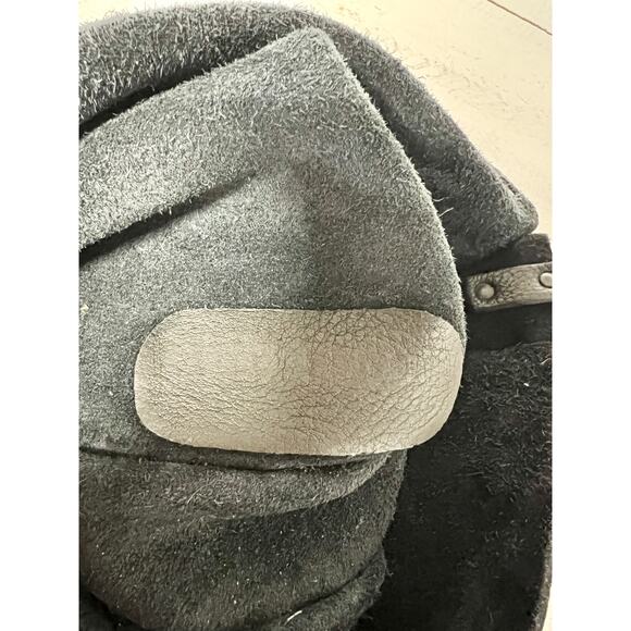 Miu Miu Pebble Leather Studded Flap Crossbody Shoulder Bag Black with Dust Cover - Picture 10 of 11